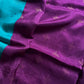 Banarasi Crepe Silk Saree – Blue & Purple