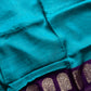 Banarasi Crepe Silk Saree – Blue & Purple