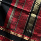 Pure Handloom Kanchi Silkcotton – Black & Red Checks