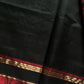 Pure Handloom Kanchi Silkcotton – Black & Red Checks
