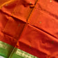 Mercerised 120 Counts Chettinadu Cotton - Orange & Green