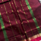 Mercerised 120 Counts Chettinadu Cotton - Maroon & Pink