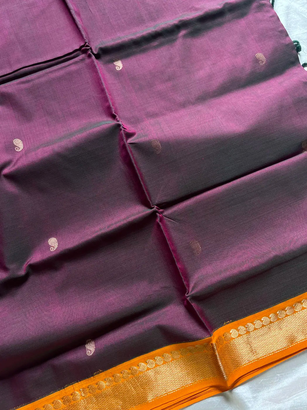 Mercerised 120 Counts Chettinadu Cotton - Smoky Mauve