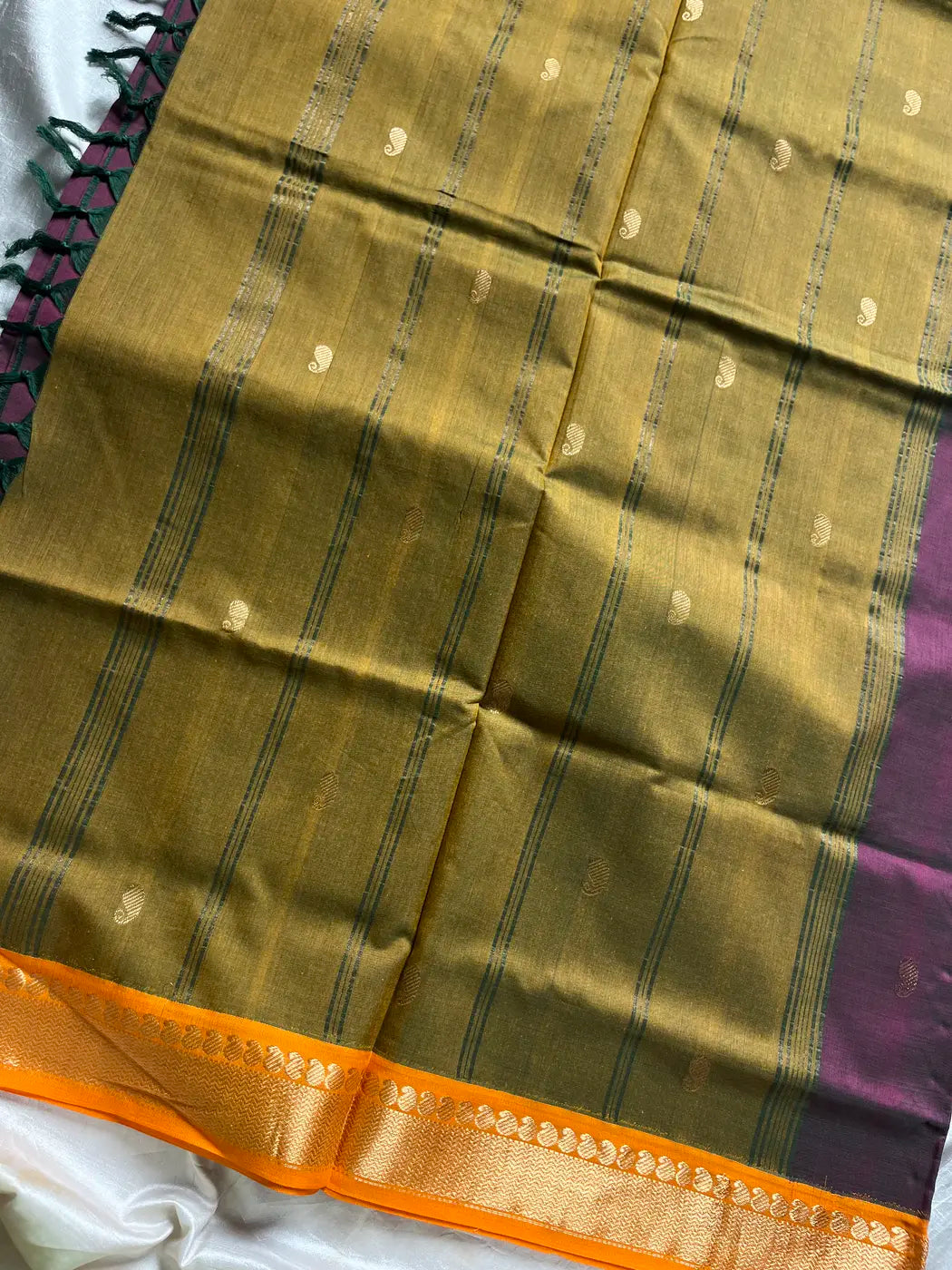 Mercerised 120 Counts Chettinadu Cotton - Smoky Mauve