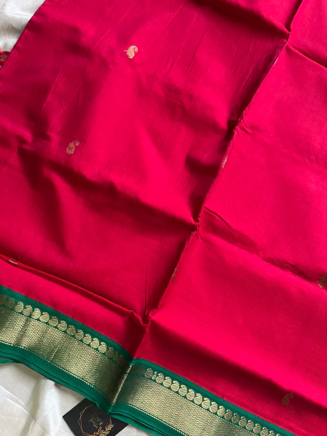 Mercerised 120 Counts Chettinadu Cotton - Pink & Green