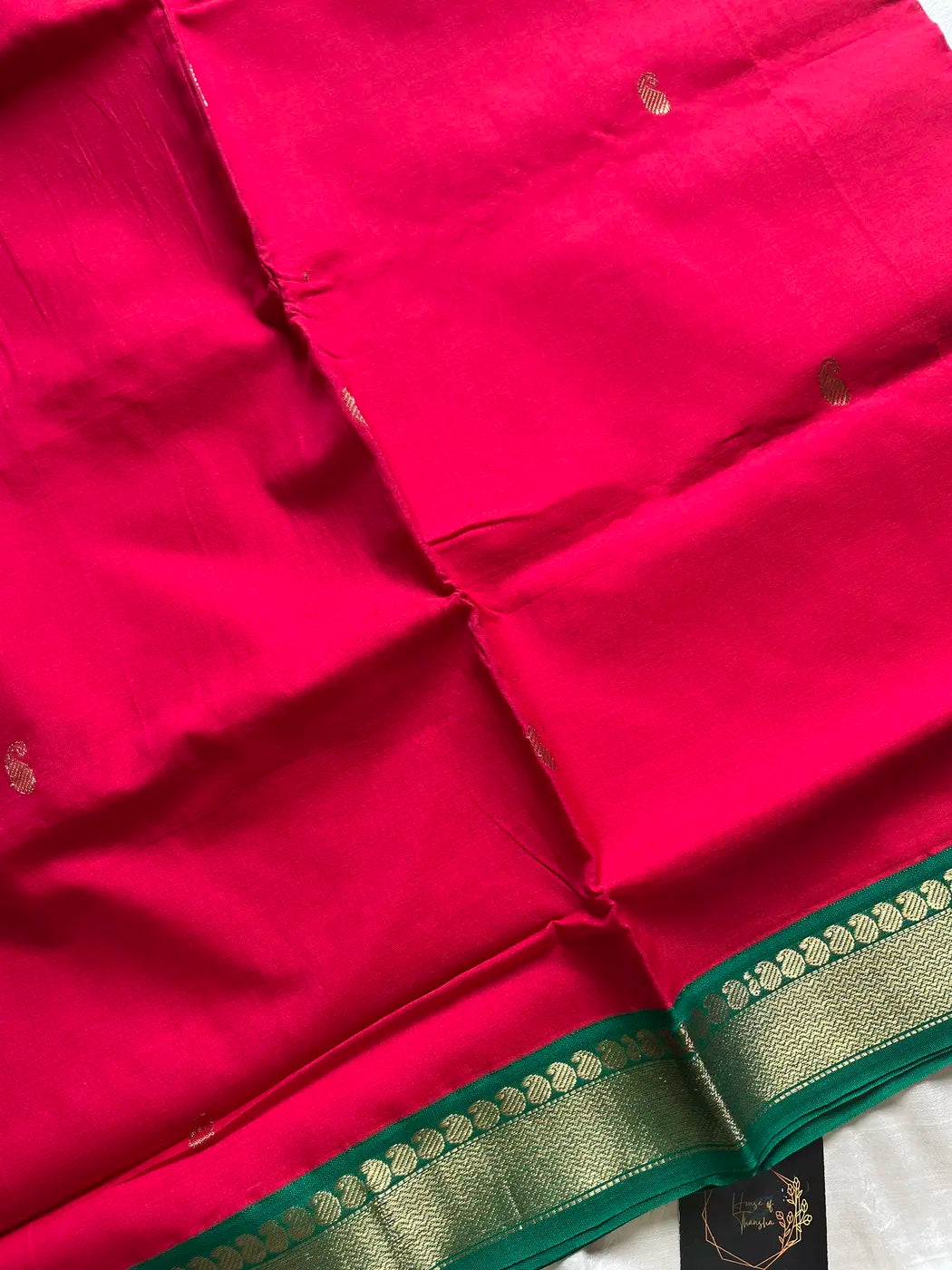 Mercerised 120 Counts Chettinadu Cotton - Pink & Green