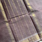 Minimal Border Edit - Mauve Taupe Kanchi Cotton Saree