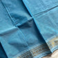 Minimal Border Edit - Sky Blue Kanchi Cotton Saree