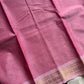 Minimal Border Edit - Pastel Pink Kanchi Cotton Saree