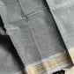 Minimal Border Edit - Silver Grey Kanchi Cotton Saree