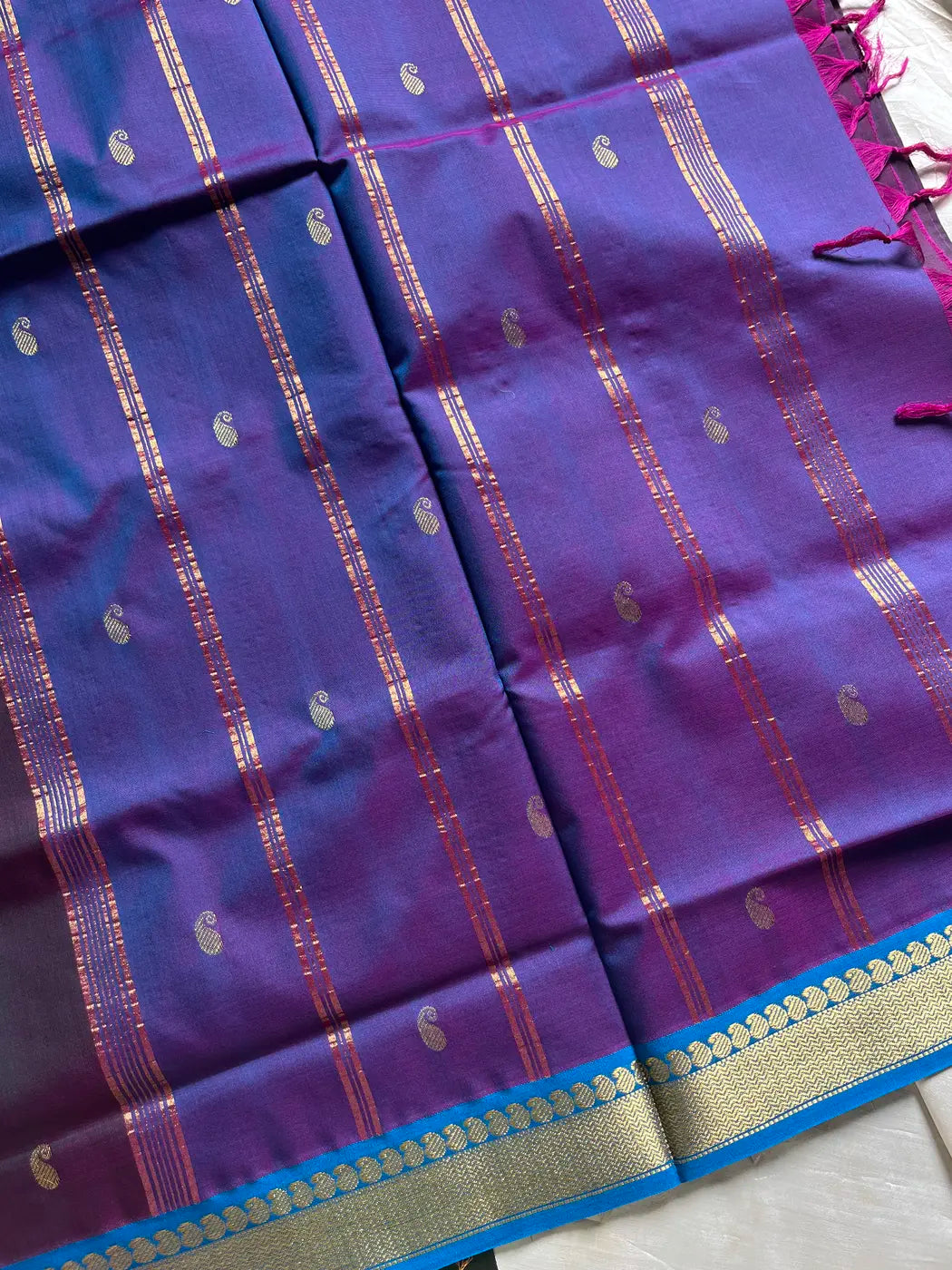 Mercerised 120 Counts Chettinadu Cotton - Dark Purple