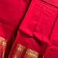 Subtle Weaves | Red Kanchi Cotton Saree