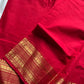 Subtle Weaves | Red Kanchi Cotton Saree