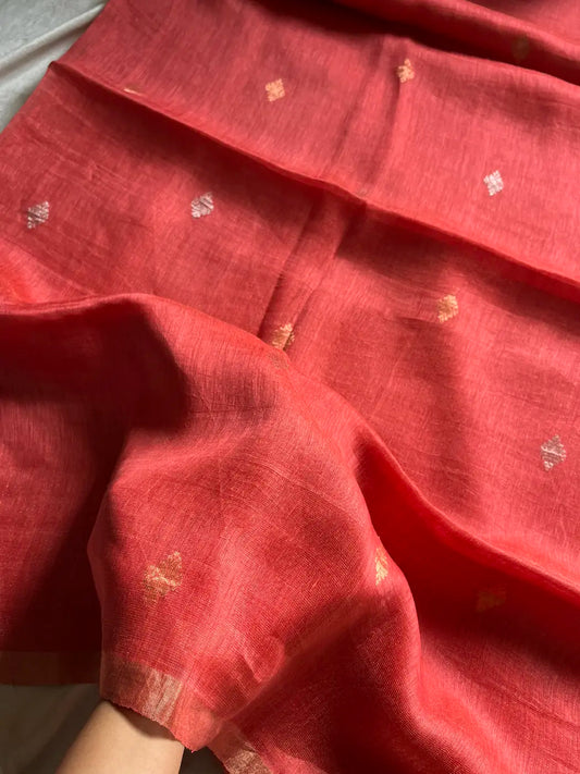 Handloom Silk Linen Saree