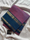 Zari Edition | Purple * Blue Kanchi Cotton Saree