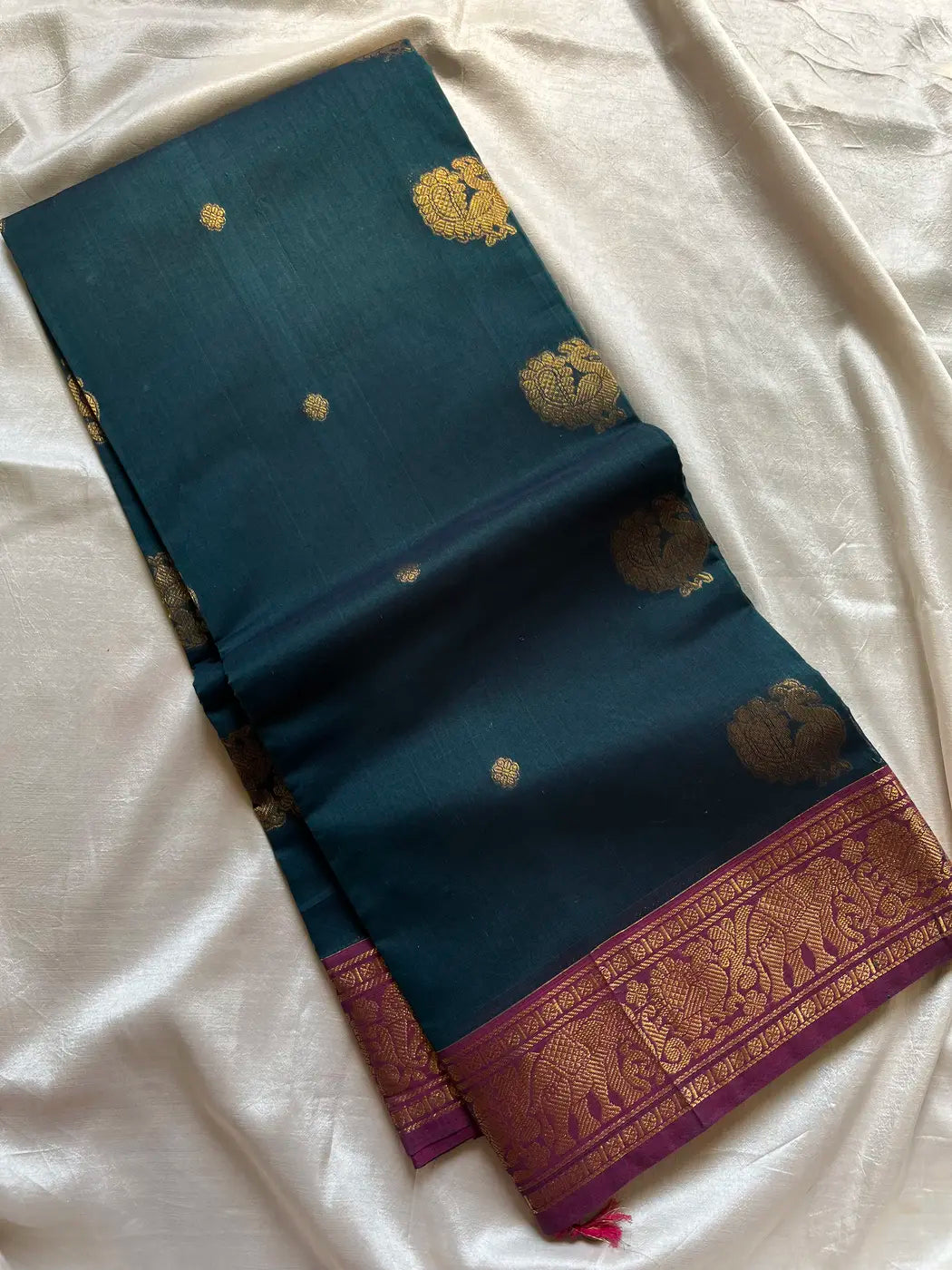 Mercerised Kanchi Cotton - Peacock Blue