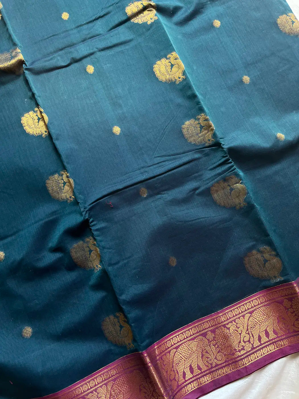 Mercerised Kanchi Cotton - Peacock Blue