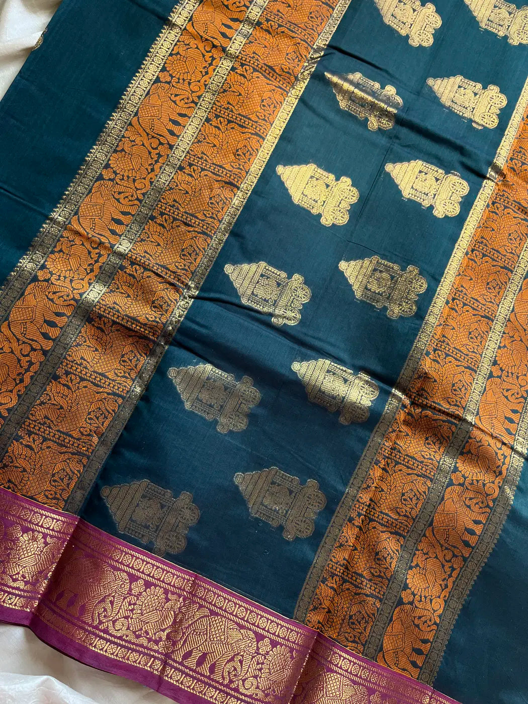Mercerised Kanchi Cotton - Peacock Blue