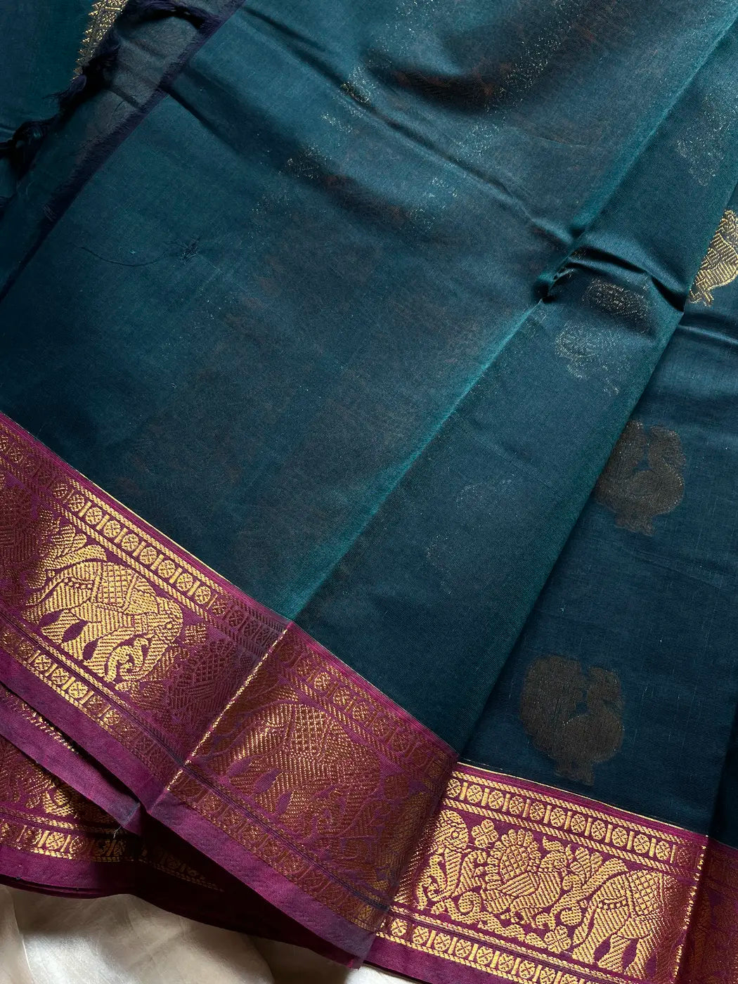 Mercerised Kanchi Cotton - Peacock Blue