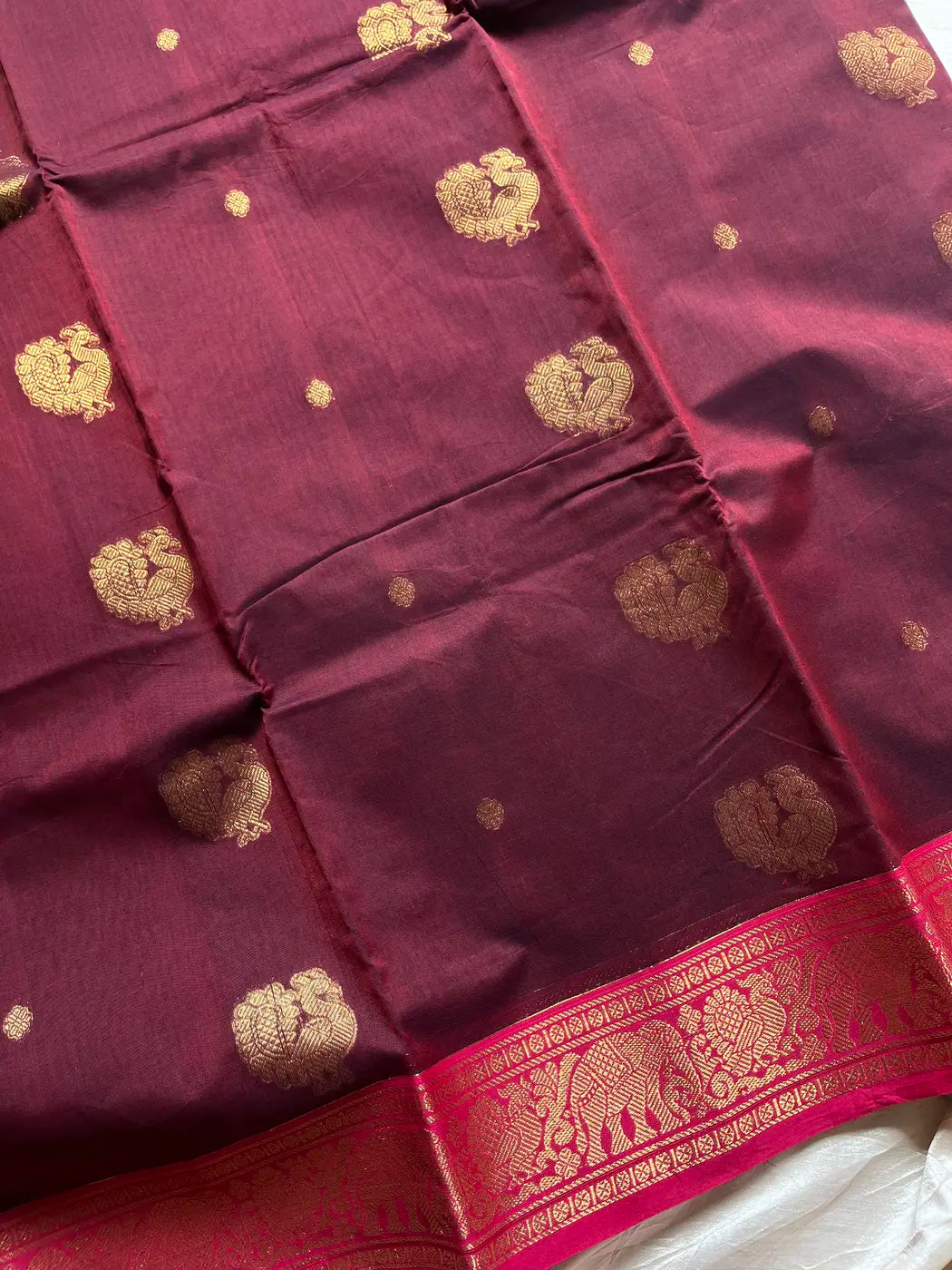 Mercerised Kanchi Cotton - Dark Maroon