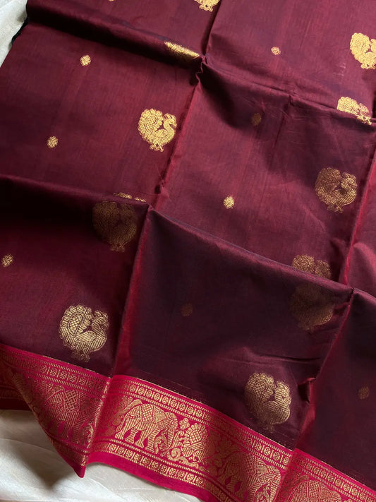 Mercerised Kanchi Cotton - Dark Maroon