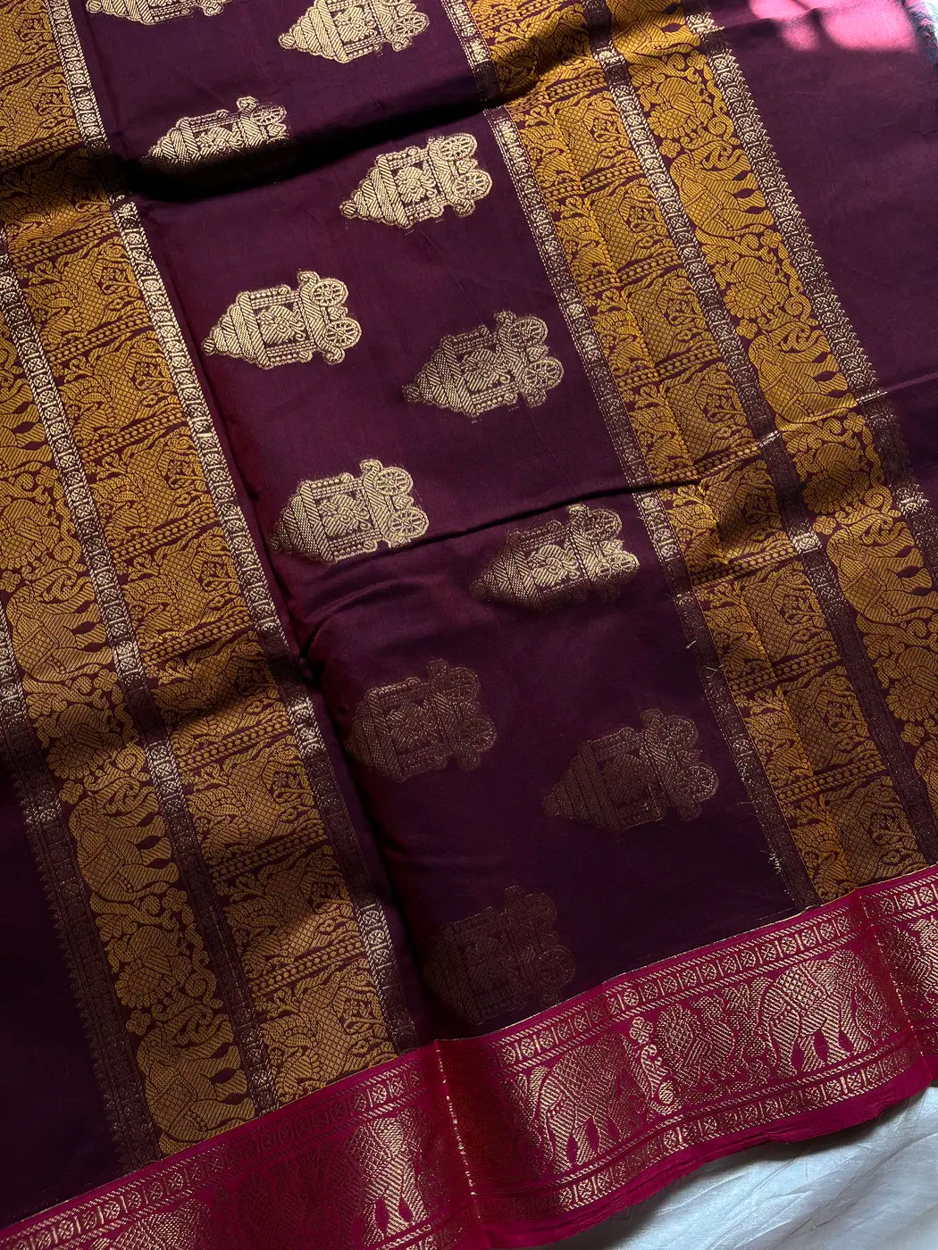 Mercerised Kanchi Cotton - Dark Maroon