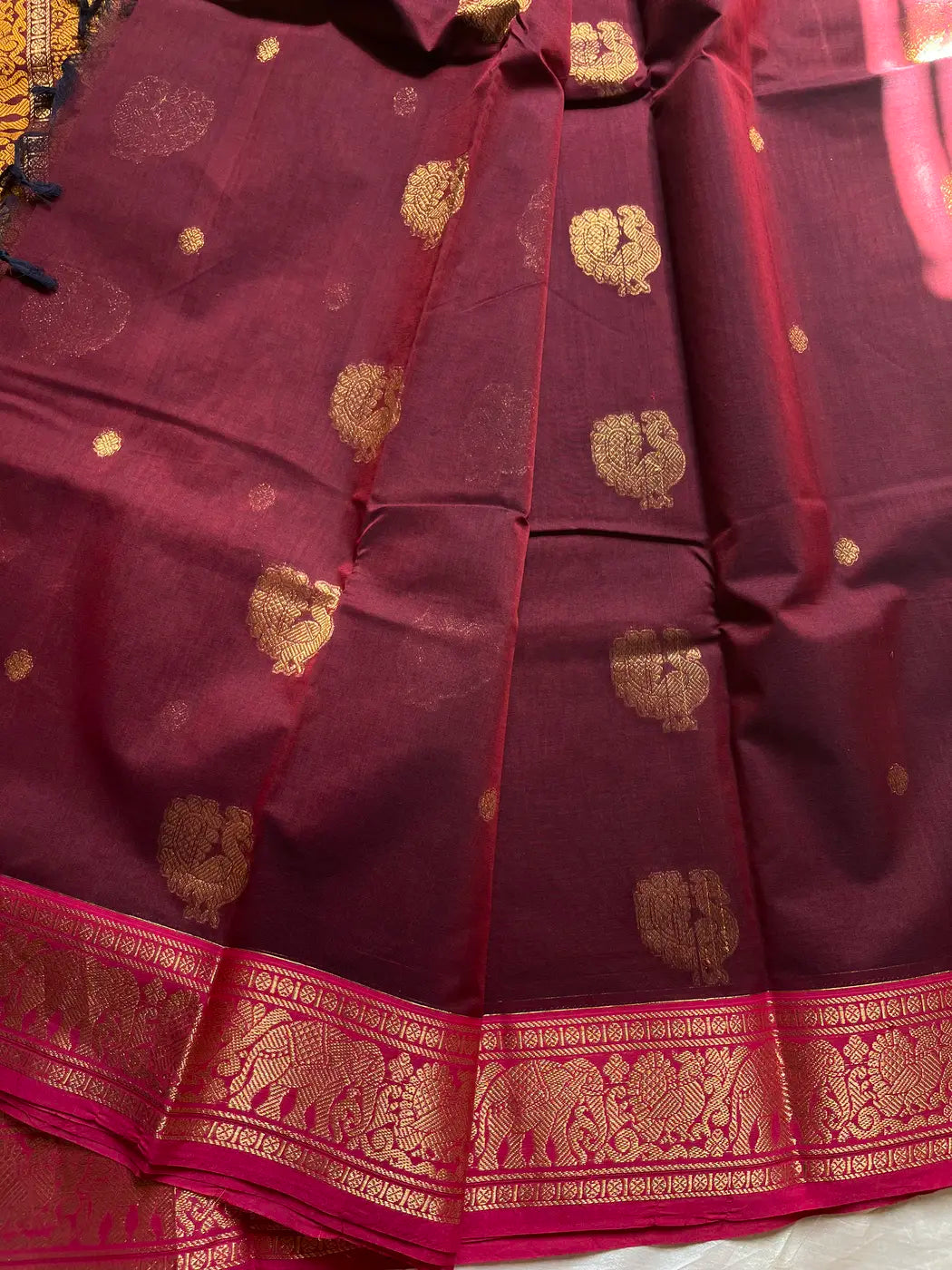 Mercerised Kanchi Cotton - Dark Maroon
