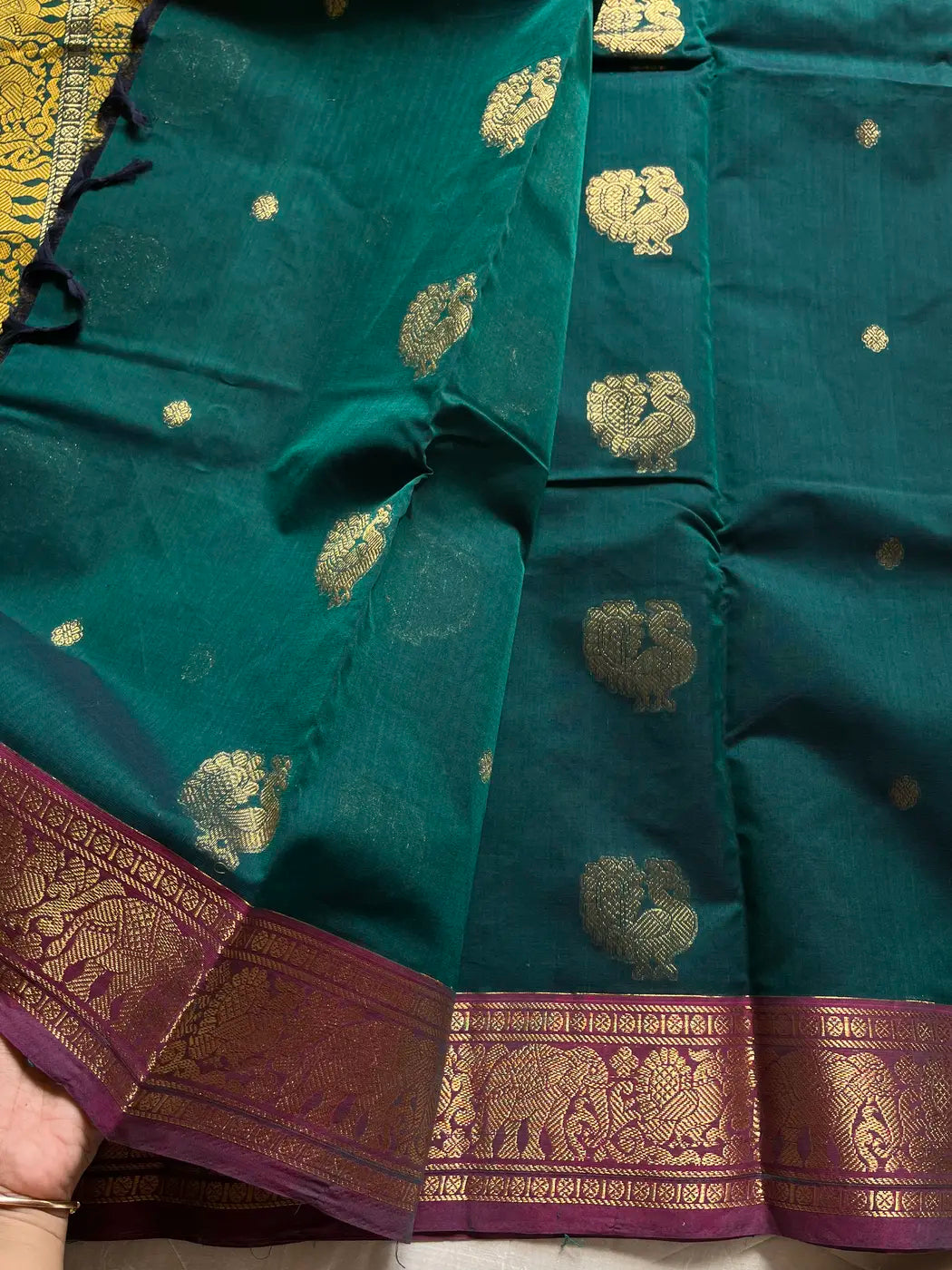Mercerised Kanchi Cotton - Peacock Green