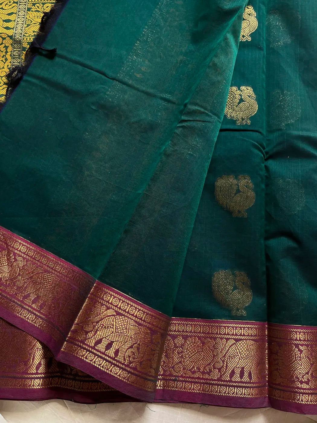 Mercerised Kanchi Cotton - Peacock Green