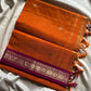Kanchi Silkcotton Saree - Orange