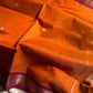 Kanchi Silkcotton Saree - Orange