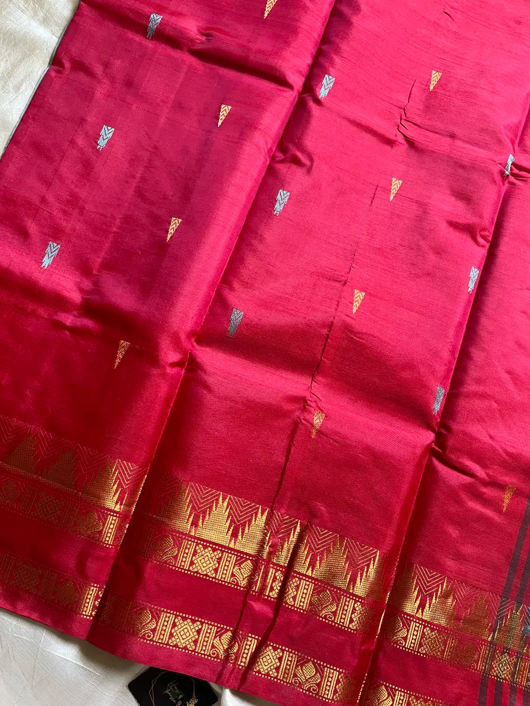 Vegan Silks | Chinnalampattu Saree – Silver