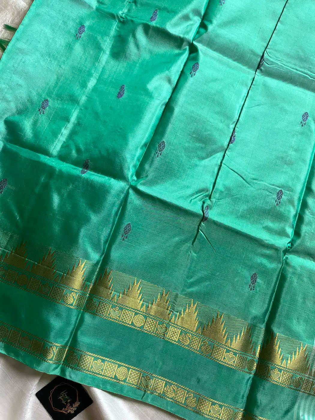 Vegan Silks | Chinnalampattu Saree – Lavender Teal