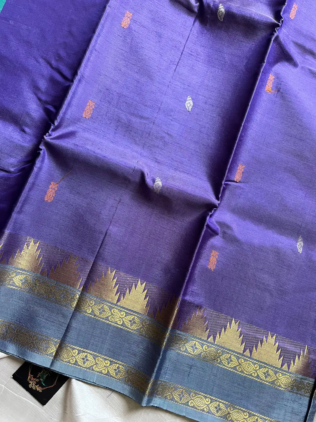 Vegan Silks | Chinnalampattu Saree – Violet