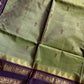 Vegan Silks | Chinnalampattu Saree – Antique Olive