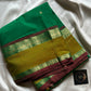 Throne Edit – Green 120 Counts Mercerised Kanchi Cotton Saree