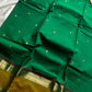 Throne Edit – Green 120 Counts Mercerised Kanchi Cotton Saree