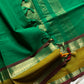 Throne Edit – Green 120 Counts Mercerised Kanchi Cotton Saree