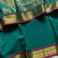 Throne Edit – Dark green 120 Counts Mercerised Kanchi Cotton Saree