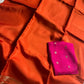 Semi Mysore Silk Saree – Orange