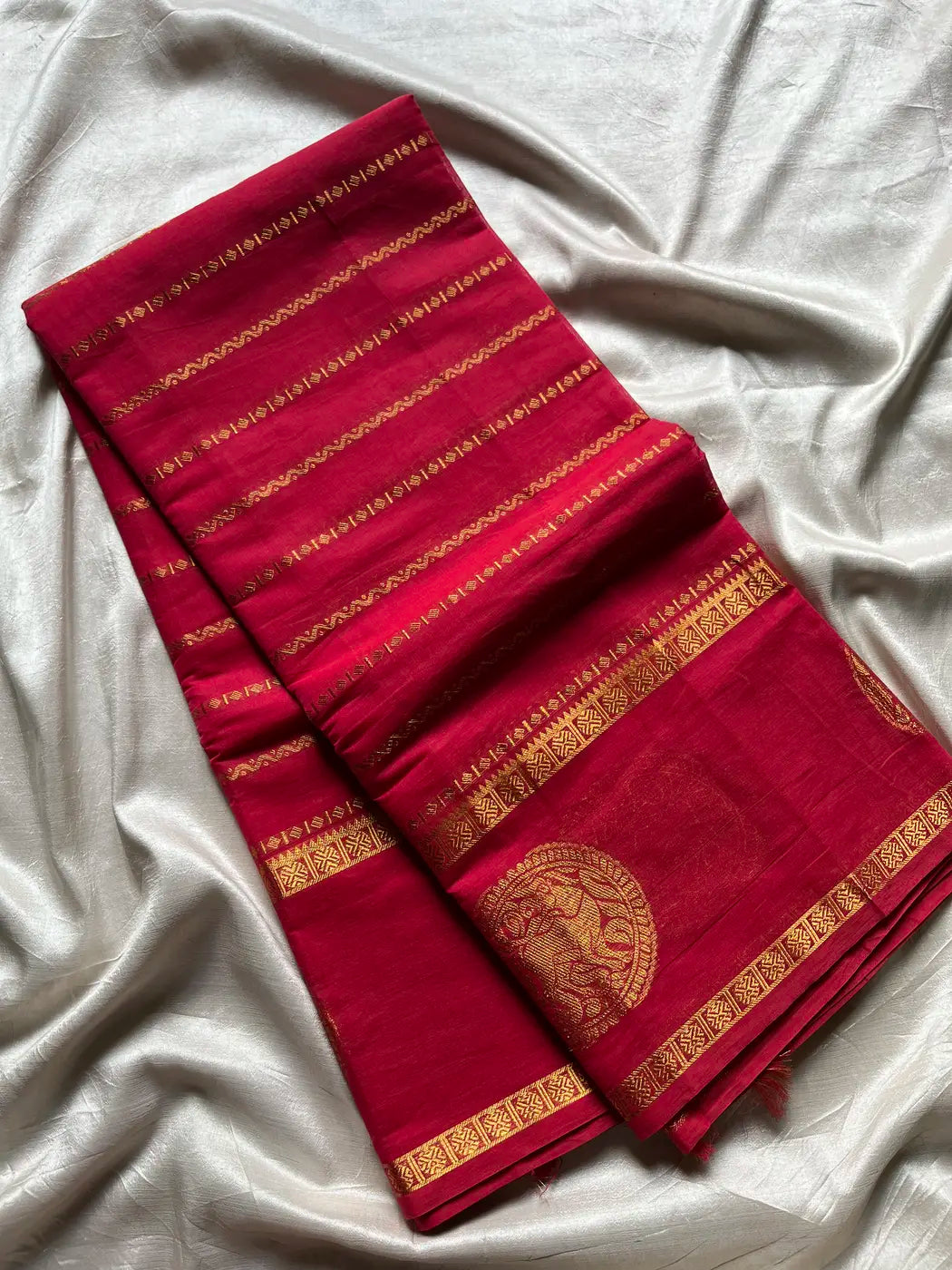 Throne Edit – Pink Chettinadu Cotton Saree
