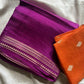 Semi Mysore Silk Saree – Purple