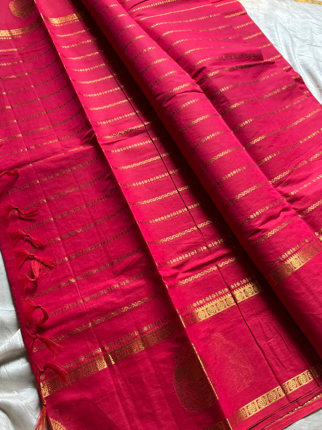Throne Edit – Pink Chettinadu Cotton Saree