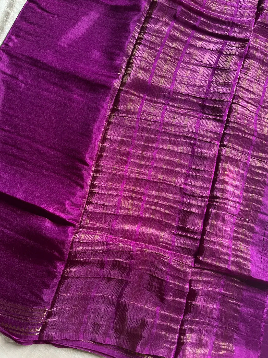 Semi Mysore Silk Saree – Purple