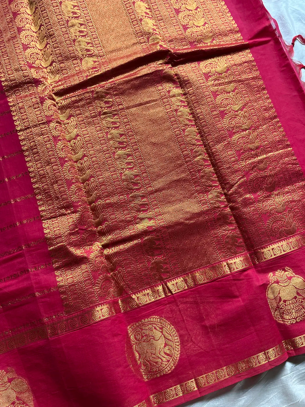 Throne Edit – Pink Chettinadu Cotton Saree