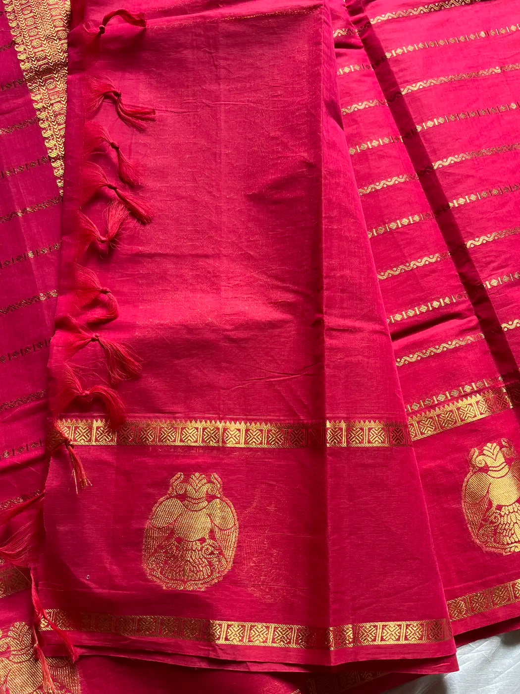 Throne Edit – Pink Chettinadu Cotton Saree