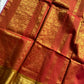 Throne Edit – Pink & Yellow 120 Counts Mercerised Chettinadu Cotton Saree