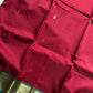 Throne Edit – Maroon & Green 120 Counts Mercerised Chettinadu Cotton Saree