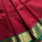Throne Edit – Maroon & Green 120 Counts Mercerised Chettinadu Cotton Saree