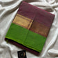 Subtle Weaves | Woodland Rose & Green Chettinadu Cotton Saree